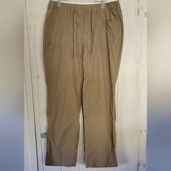 The North Face Roll-up Hiking Active Nylon Tan Pants - Picture 1 of 14